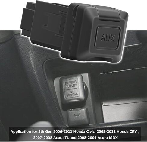 منفذ مقبس AUX المساعد من KACEPAR، متوافق مع Honda Civic 2006-2011، رقم الجزء: 39112-SNA-A01، 39112SNAA01، M34736، 57010 in Kuwait