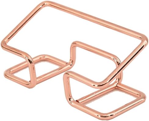 JIARI 2 Pack Metal Business Card Holder for Desk, Gold Vertical Card Display Stand Organizer for Office and Home (Style-A-Gold) in Saudi Arabia
