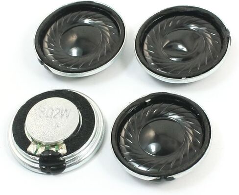 uxcell 4Pcs 2W 8 Ohm 23mm Dia Metal Shell Internal Magnet Speaker Loudspeaker in Saudi Arabia