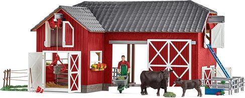 Schleich Farm World, Toys for Boys and Girls Ages 3-8, 27-Piece Playset, Large Toy Barn with Farm Accessories in Saudi Arabia
