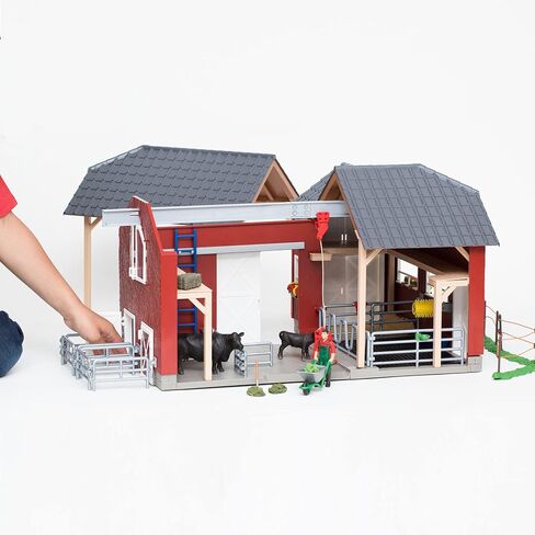 Schleich Farm World, Toys for Boys and Girls Ages 3-8, 27-Piece Playset, Large Toy Barn with Farm Accessories in Saudi Arabia