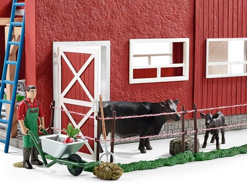 Schleich Farm World, Toys for Boys and Girls Ages 3-8, 27-Piece Playset, Large Toy Barn with Farm Accessories in Saudi Arabia