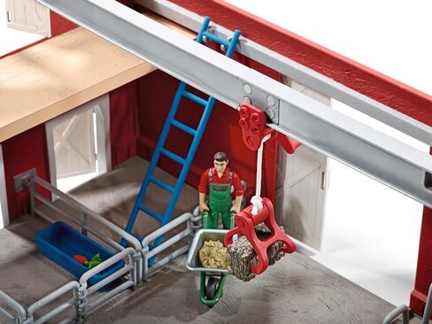 Schleich Farm World, Toys for Boys and Girls Ages 3-8, 27-Piece Playset, Large Toy Barn with Farm Accessories in Saudi Arabia