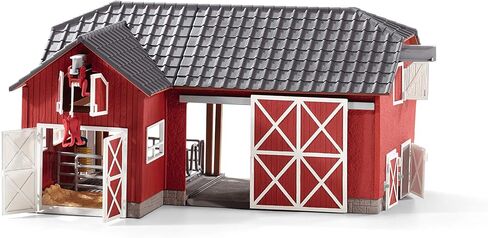 Schleich Farm World, Toys for Boys and Girls Ages 3-8, 27-Piece Playset, Large Toy Barn with Farm Accessories in Saudi Arabia