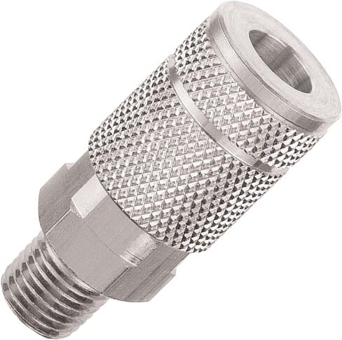 Amflo C1-100 1/4" T Design x 1/4" MNPT Steel Coupler - (عبوة من 100) in Kuwait
