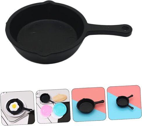 Zerodeko 40 Pcs Pan Pendant Mini House Adornment Dollhouse Cooking Pot Simulation Frying Pan Model Miniature Stovetop Cookware Kitchen Accessories Household Casserole Child Plastic Mini Pot in Saudi Arabia