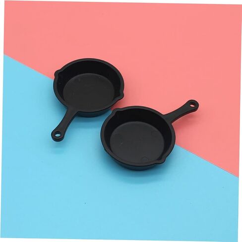 Zerodeko 40 Pcs Pan Pendant Mini House Adornment Dollhouse Cooking Pot Simulation Frying Pan Model Miniature Stovetop Cookware Kitchen Accessories Household Casserole Child Plastic Mini Pot in Saudi Arabia