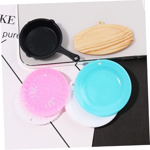 Zerodeko 40 Pcs Pan Pendant Mini House Adornment Dollhouse Cooking Pot Simulation Frying Pan Model Miniature Stovetop Cookware Kitchen Accessories Household Casserole Child Plastic Mini Pot in Saudi Arabia
