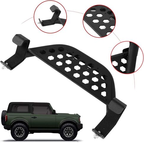 خطوات جانبية متوافقة مع ملحقات Ford Bronco 2021 2022 2023 2024 مع Rock Rail 2/4 باب أسود in Kuwait