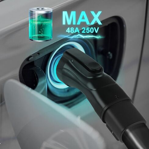 لمحول الشحن J1772 Evs، إلى J1772، بحد أقصى 48 أمبير و250 فولت - متوافق مع الموصلات عالية الطاقة، وشواحن الوجهة، وموصلات الهاتف المحمول in Kuwait