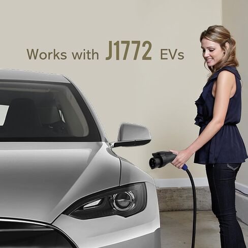 لمحول الشحن J1772 Evs، إلى J1772، بحد أقصى 48 أمبير و250 فولت - متوافق مع الموصلات عالية الطاقة، وشواحن الوجهة، وموصلات الهاتف المحمول in Kuwait