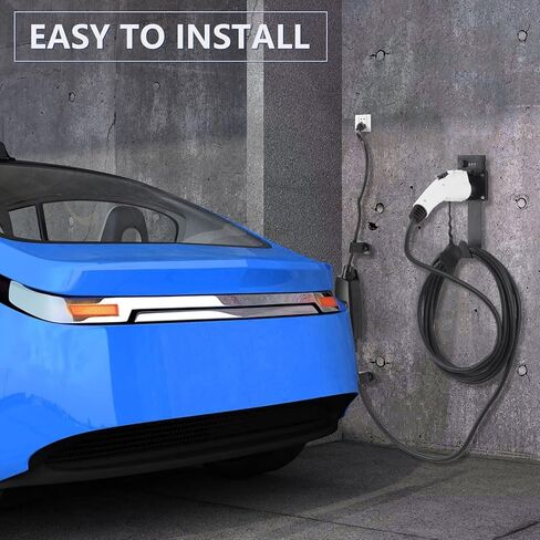 حامل شاحن السيارة الكهربائية LCGP، قفل مجمع مطور لجميع شواحن J1772 وTesla مع حاملي صندوق شحن قابلين للتعديل، حامل شاحن متنقل على الحائط in Kuwait