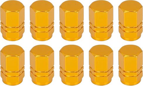 X AUTOHAUX 10pcs Purple Tire Stem Valve Caps Wheel Valve Covers Car Dustproof Hexagon Shape Aluminium Alloy Tire Cap in Saudi Arabia