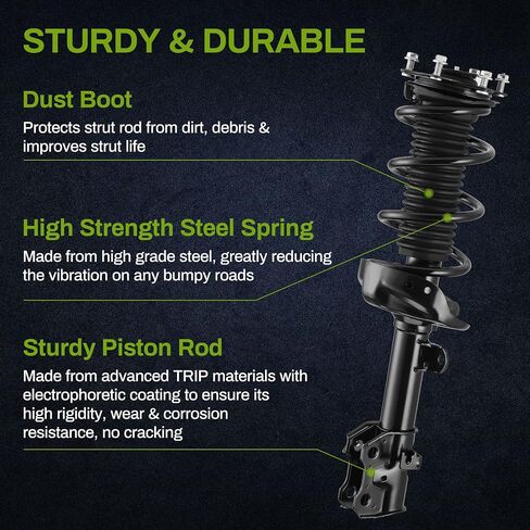 AUTOSAVER88 Front Pair Complete Quick Struts Shocks Compatible with 2007-2014 CR-V in Saudi Arabia