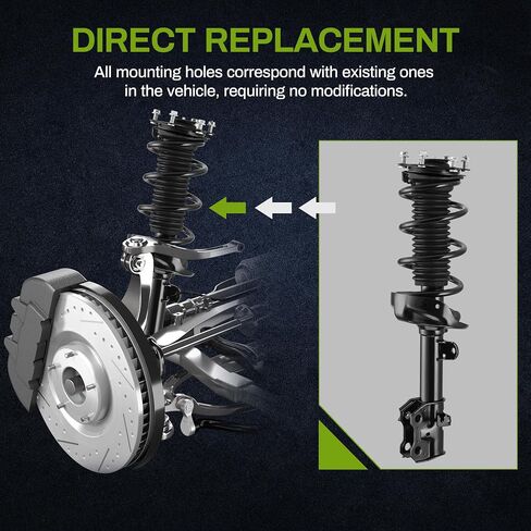 AUTOSAVER88 Front Pair Complete Quick Struts Shocks Compatible with 2007-2014 CR-V in Saudi Arabia