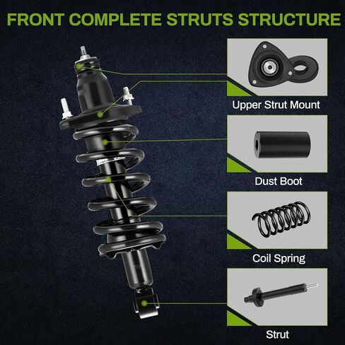 AUTOSAVER88 Front Pair Complete Quick Struts Shocks Compatible with 2007-2014 CR-V in Saudi Arabia