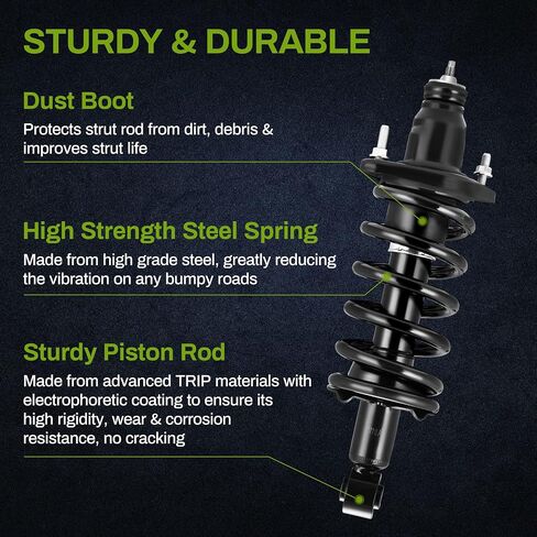 AUTOSAVER88 Front Pair Complete Quick Struts Shocks Compatible with 2007-2014 CR-V in Saudi Arabia