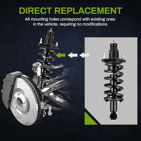 AUTOSAVER88 Front Pair Complete Quick Struts Shocks Compatible with 2007-2014 CR-V in Saudi Arabia