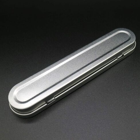 HANJIAONI 5 قطع معدنية بمفصلات من القصدير صندوق قرطاسية صغير مقلمة مستطيلة فارغة متمحورة علب صندوق حاويات تخزين منظم منزلي لأقلام الرصاص وفرش المكياج والمحاقن وما إلى ذلك in Kuwait