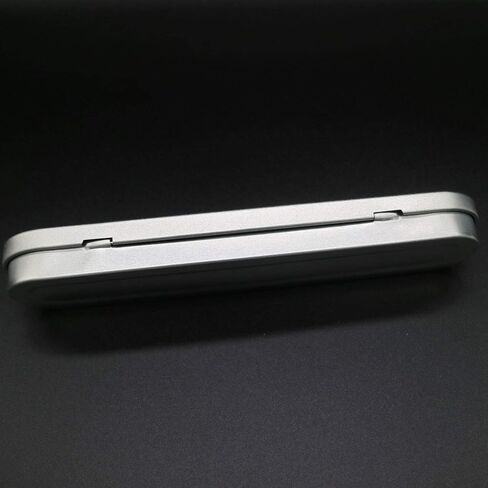 HANJIAONI 5 قطع معدنية بمفصلات من القصدير صندوق قرطاسية صغير مقلمة مستطيلة فارغة متمحورة علب صندوق حاويات تخزين منظم منزلي لأقلام الرصاص وفرش المكياج والمحاقن وما إلى ذلك in Kuwait