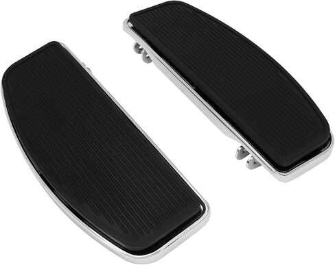 HCmotorku Motorcycle Driver Floorboards Front Footboards Rubber Inserts Foot pegs Fit For Harley Touring Road Glide Electra Glide Street Glide Softail Dyna 1986-2023 in Saudi Arabia