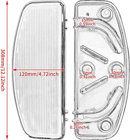 HCmotorku Motorcycle Driver Floorboards Front Footboards Rubber Inserts Foot pegs Fit For Harley Touring Road Glide Electra Glide Street Glide Softail Dyna 1986-2023 in Saudi Arabia
