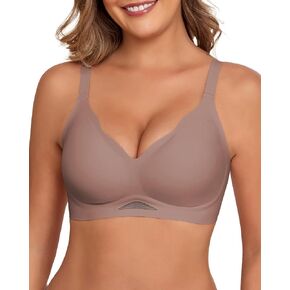 Ubras Womens Wireless Jelly Bra Supportive Lift Scalloped Bra Comfort Push Up Bralette Seamless T-Shirt Bra in Saudi Arabia