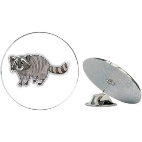 Funny Raccoon Round Metal 0.75" Lapel Pin Hat Shirt Pin Tie Tack Pinback in Saudi Arabia