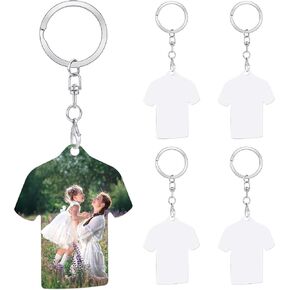 GUESNUY 10PCS Metal Sublimation Keychain Blanks with 5 Printable Blank Aluminum Heat Transfer Double Sides and 5 Key Rings Clips for DIY and Craft,Jersey Designed in Saudi Arabia