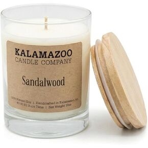Kalamazoo Candle Company Hand-Poured Soy Wax Candle – 10oz Classic Jar, 60-80 Hour Burn Time – Made in USA, Highly Scented, Phthalate-Free (Magnolia) in Saudi Arabia