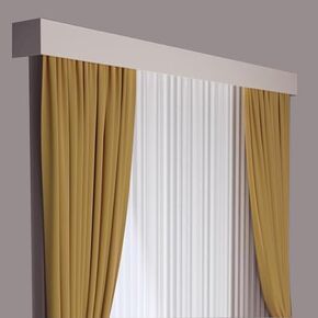 Premium Room Darkening Window Blinds 145.6" Pure White Awnings, Wall-Mounted, Ideal for Living Room & Bedroom, Light Blocking, Heat Insulation, Easy to Install in Kuwait