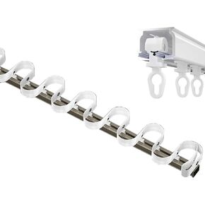 Heavy Duty SShaped Curtain Track Ceiling Rail for Wave Curtains Mute Curtain Rod for Room Partitions Bay Windows Hidden Design Champagne Color Thick & Durable in Saudi Arabia