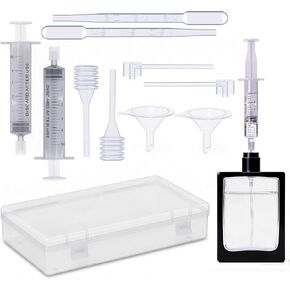 Perfume Refill Kit, 10 Piece Plastic Transfer Tool Set for Cologne, Fragrance and Essential Oils, Clear in Saudi Arabia