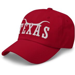 NX Texas Embroidered Curved Bill Cap Relaxed Fit Low Crown Adjustable Longhorn Cap in Kuwait