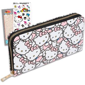 SANRIO Hello Kitty Wallet for Women Set - Bundle with a Wallet for Women Plus Stickers, More Hello Kitty Accessories in Saudi Arabia