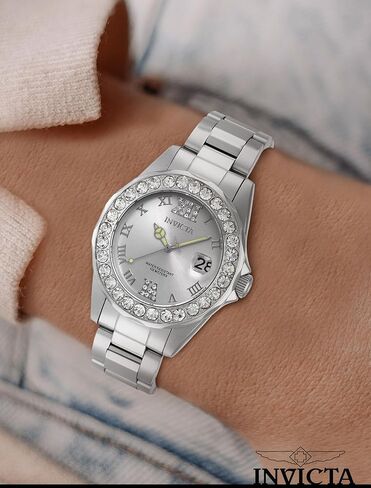 Invicta Women's 15251 Pro Diver Silver Dial Crystal Accented Stainless Steel Watch in Kuwait