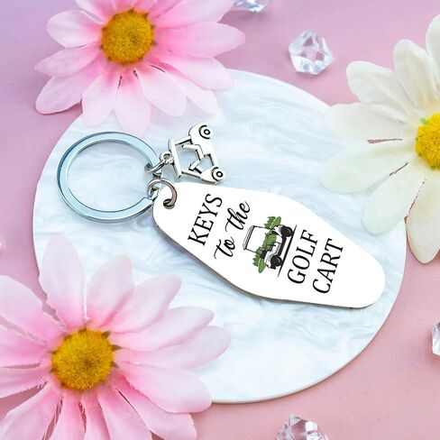 Golf Keychain Stuff Gifts for Golfers Keys To The Golf Cart Accessories for Women Golfing Accessories for Men Daddy Boss Uncle Funny Golfer Gifts Ideas in Saudi Arabia