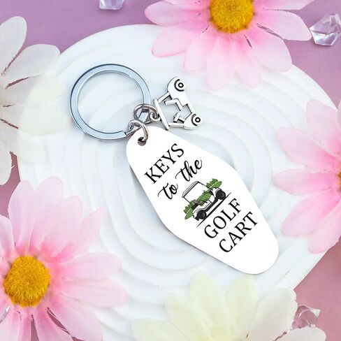 Golf Keychain Stuff Gifts for Golfers Keys To The Golf Cart Accessories for Women Golfing Accessories for Men Daddy Boss Uncle Funny Golfer Gifts Ideas in Saudi Arabia