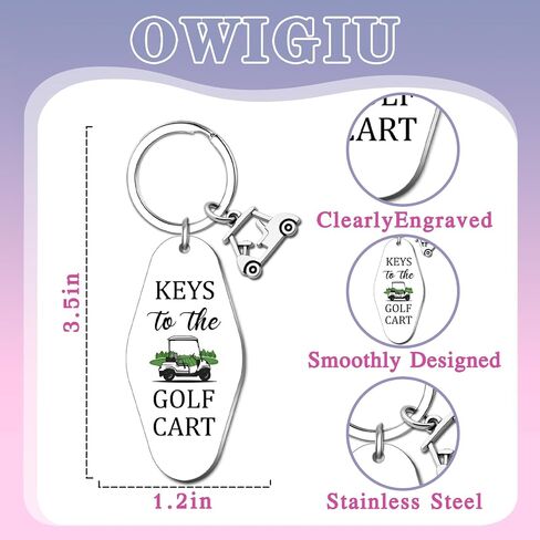 Golf Keychain Stuff Gifts for Golfers Keys To The Golf Cart Accessories for Women Golfing Accessories for Men Daddy Boss Uncle Funny Golfer Gifts Ideas in Saudi Arabia