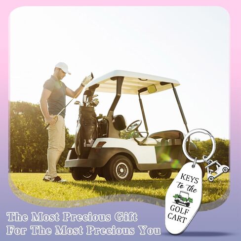 Golf Keychain Stuff Gifts for Golfers Keys To The Golf Cart Accessories for Women Golfing Accessories for Men Daddy Boss Uncle Funny Golfer Gifts Ideas in Saudi Arabia