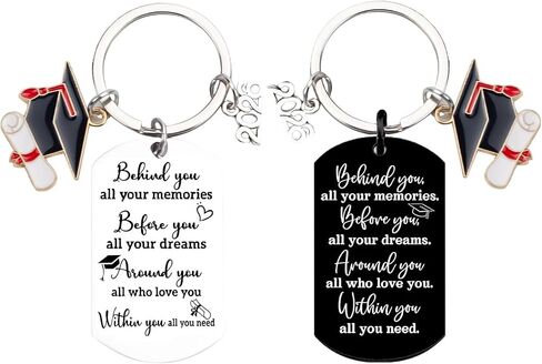 2 Pcs Graduation Keychain Gift Class of 2026 Graduation Keychain for University College Middle High School in Saudi Arabia