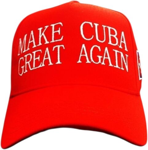 IMPACT DESIGNS Make Cuba Great Again Dad Hat - Cuba Embroidered Cap - Gift for Proud Cubans in Kuwait