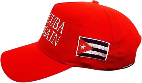 IMPACT DESIGNS Make Cuba Great Again Dad Hat - Cuba Embroidered Cap - Gift for Proud Cubans in Kuwait