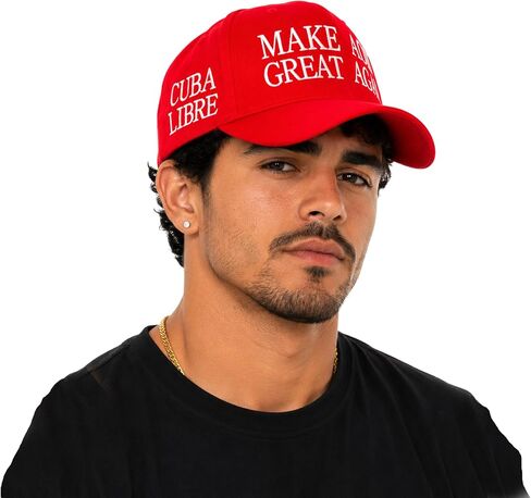 IMPACT DESIGNS Make Cuba Great Again Dad Hat - Cuba Embroidered Cap - Gift for Proud Cubans in Kuwait