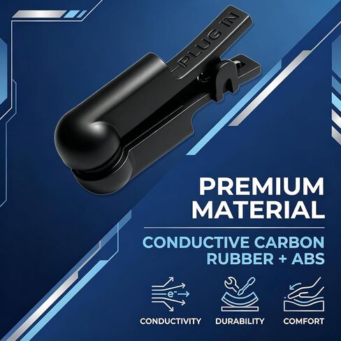2Psc Ear Clip Electrodes Rubber, Compatible with Tens 7000 & Standard Tens Units, Reusable Ear Clip Accessory,(Black) in Saudi Arabia