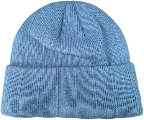 Winter Beanie for Men Women Fleece Lined Knit Cuffed Beanie Stocking Soft Warm Ski Hats Unisex in Kuwait