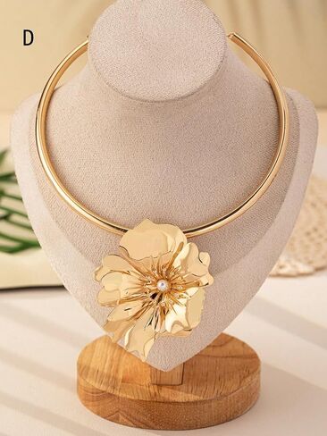 2024 Collection Bohemian Style Jewelry Set for Women - Trendy Leaf-Shaped & Flower Elements, Daily Wear, Parties, Mother’s Day Gifts, Gold-Plated in Kuwait