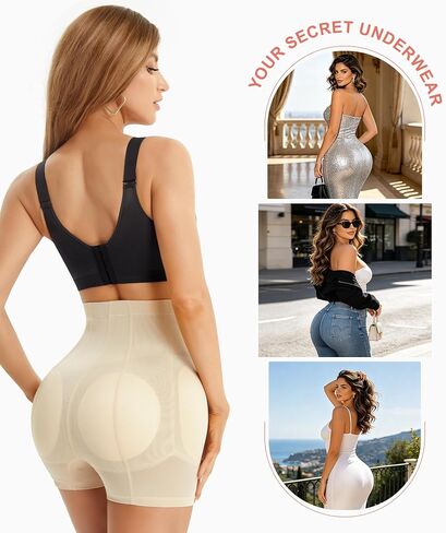 REYEOGO Butt Lifting Panties Shaperwear for Women Hip Enahncer Body Shaper Boyshort Padded Underwear in Saudi Arabia
