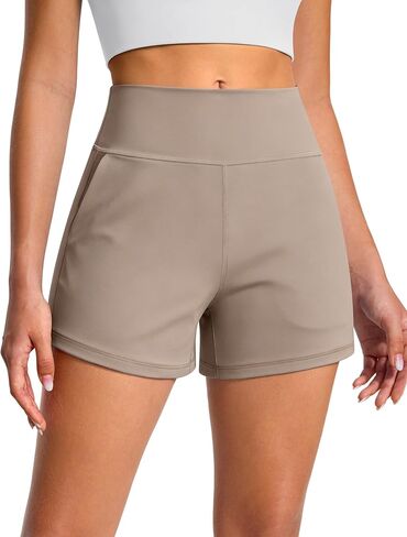 BAYDI Clouduxi Athletic Shorts for Women High Waisted 3 Inch Wide Leg Workout Running Yoga Shorts with Pockets in Saudi Arabia