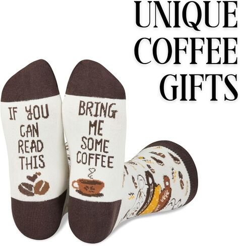 InnoBeta Coffee Gifts for Women Men One Size Crew Sock for Coffee Lovers Women on Birthday Christmas in Kuwait